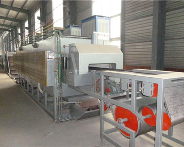 No muffle mesh belt furnace